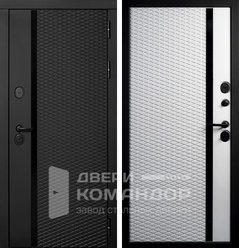 Тёплая уличная дверь с терморазрывом №69 размером 860x2050 мм