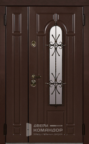 Двойная дверь входная №17 с замками CISA - наружная сторона