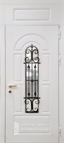 Входная дверь с МДФ панелью с фрамугой №51 - наружная сторона