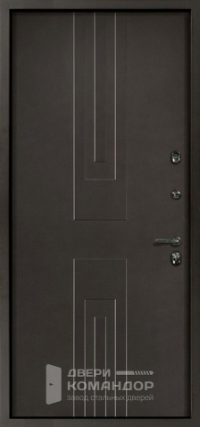 Серая входная дверь №24 - внутренняя сторона