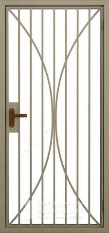 Металлическая решетчатая дверь в тамбур №5 - наружная сторона