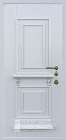 Дверь входная металлическая зеленая №78 размером 860x2050 мм - внутренняя сторона