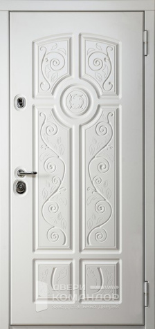 Дверь входная металлическая белая №29 - наружная сторона