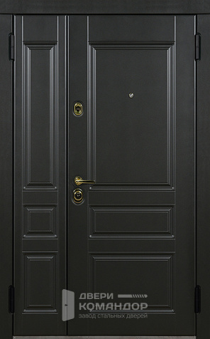 Дверь металлическая двухстворчатая МДФ №13 с замками KALE - наружная сторона