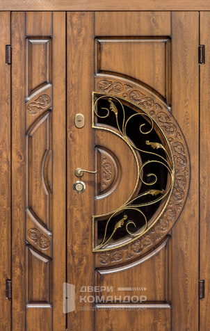 Дверь из массива сосны неокрашенная №28 - наружная сторона