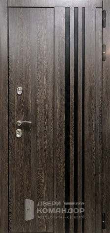 Стальная уличная дверь с терморазрывом №52 - наружная сторона