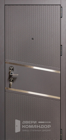 Металлическая дверь капучино №39 размером 960x2050 мм - наружная сторона