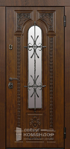 Дверь с терморазрывом и стеклопакетом №7 с замками CISA - наружная сторона