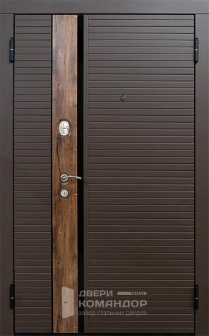 Входная дверь двухстворчатая в частный дом №28 с замками KALE - наружная сторона