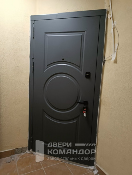 Входная металлическая дверь  эмаль / змаль, с окраской металла в два цвета, на заказ