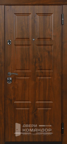 Входная металлическая дверь с зеркалом №10 размером 900x2000 мм - наружная сторона