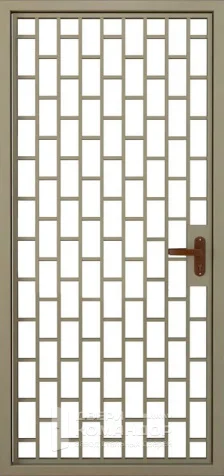 Решетчатая дверь металлическая на лестничную площадку №4 размером 960x2050 мм - внутренняя сторона