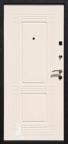 Входная дверь для квартиры черная №98 с замками CISA - внутренняя сторона