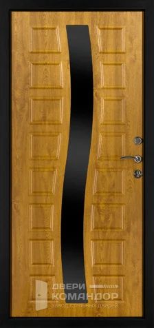 Входная дверь со стеклом для загородного дома №16 с замками CISA - внутренняя сторона