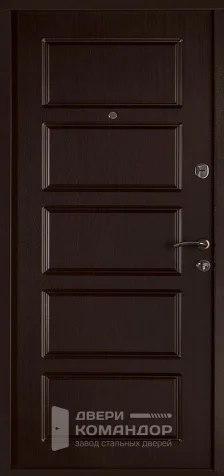 Металлическая дверь шоколад окрас по RAL - внутренняя сторона