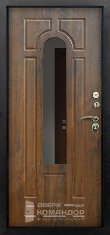 Входная металлическая дверь с зеркалом №10 размером 900x2000 мм - внутренняя сторона