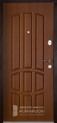 Входная дверь с внешней отделкой винилискожей + шпон №4 - внутренняя сторона