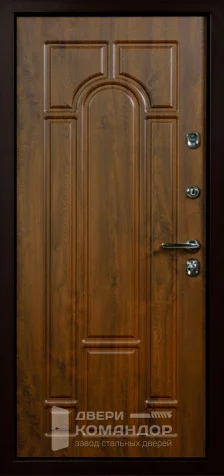 Входная дверь в деревянный дом уличная №35 размером 960x2050 мм - внутренняя сторона