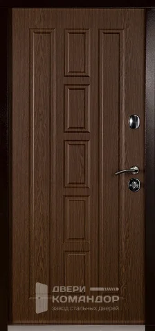Коричневая металлическая дверь №55 размером 900x2000 мм - внутренняя сторона