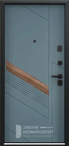 Зеленая входная дверь в дом №111 размером 960x2050 мм - внутренняя сторона