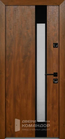 Уличная дверь со стеклопакетом №1 размером 960x2050 мм - внутренняя сторона