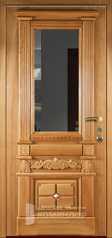 Входная дверь в коттедж с фрамугой №16 размером 960x2050 мм - внутренняя сторона